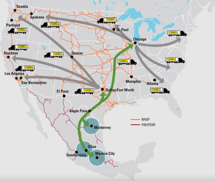 BNSF, GMXT AND JB HUNT TO LAUNCH NEW INTERMODAL SERVICE THROUGH EAGLE PASS GATEWAY TO AND FROM MEXICO